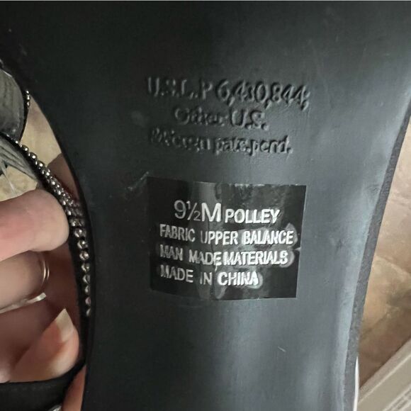 Black Satin & jeweled strap heals by Rampage Sz 9.5 nearly new! - Picture 16 of 16